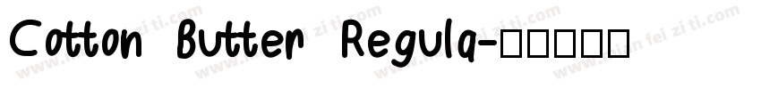 Cotton Butter Regula字体转换